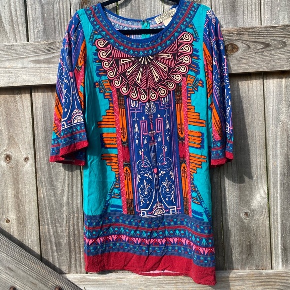 Flying Tomato Colorful Bohemian Style Dress - Picture 1 of 5